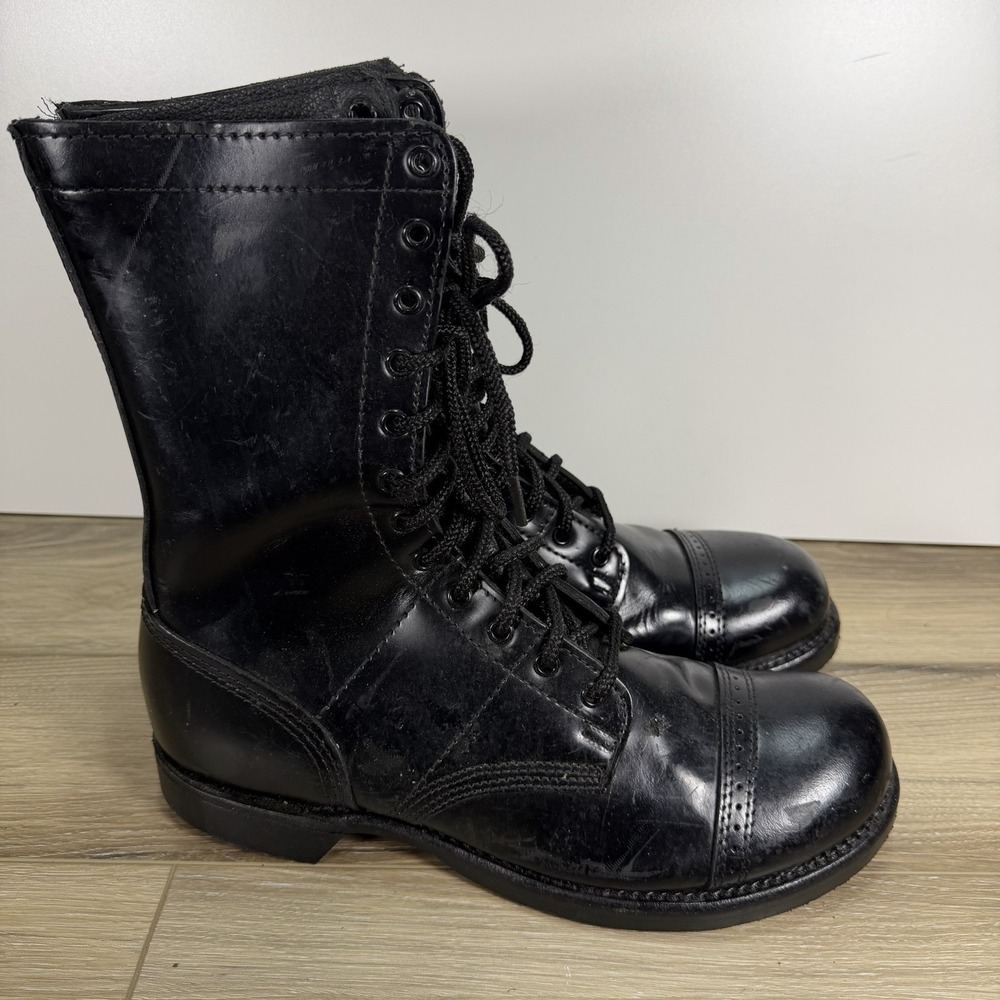 Corcoran 1500 Black Lace Up Jump Boots Mens 10.5 D